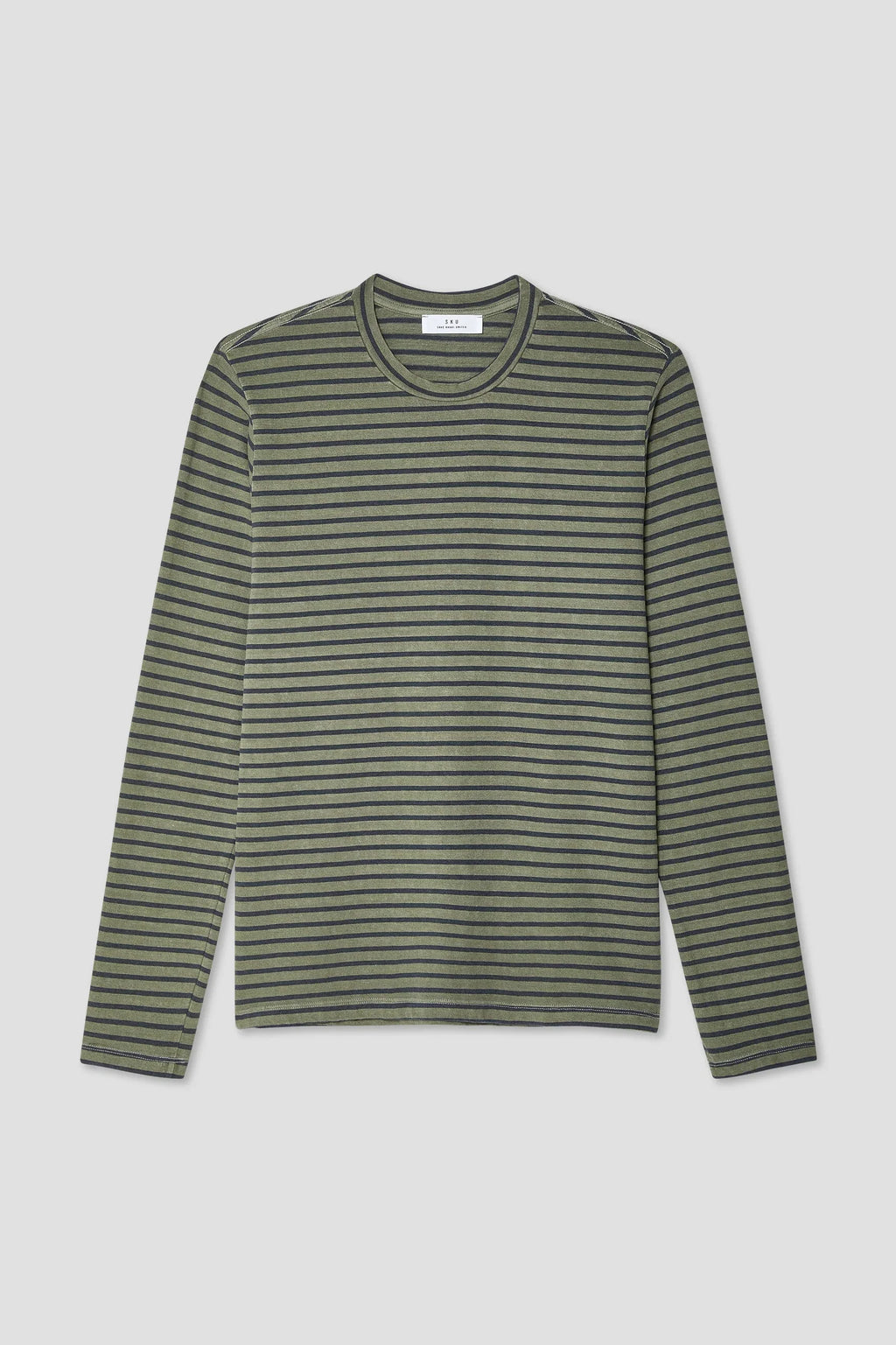L/S Organic Hemp Stripe Crew Tee