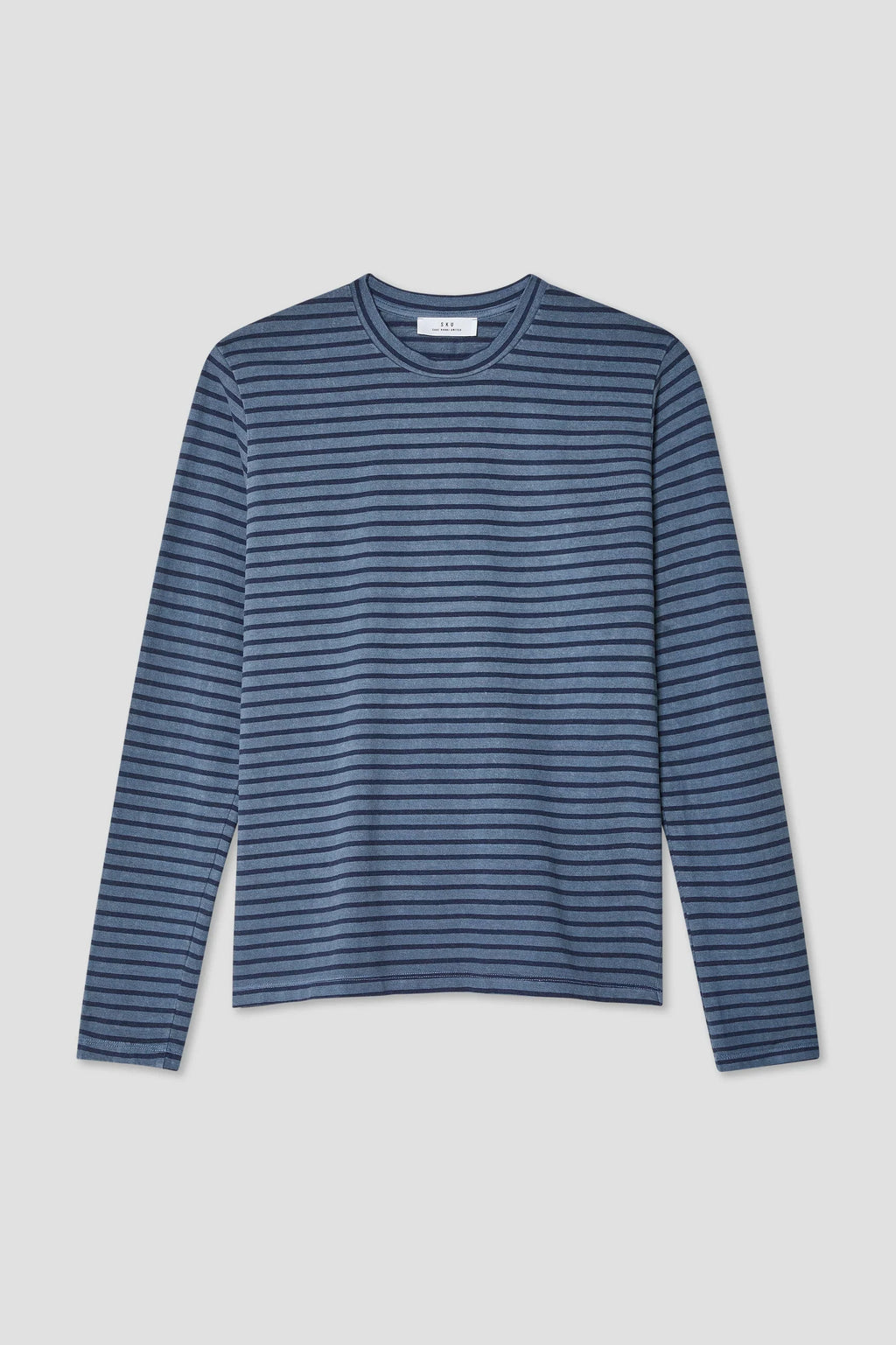 L/S Organic Hemp Stripe Crew Tee