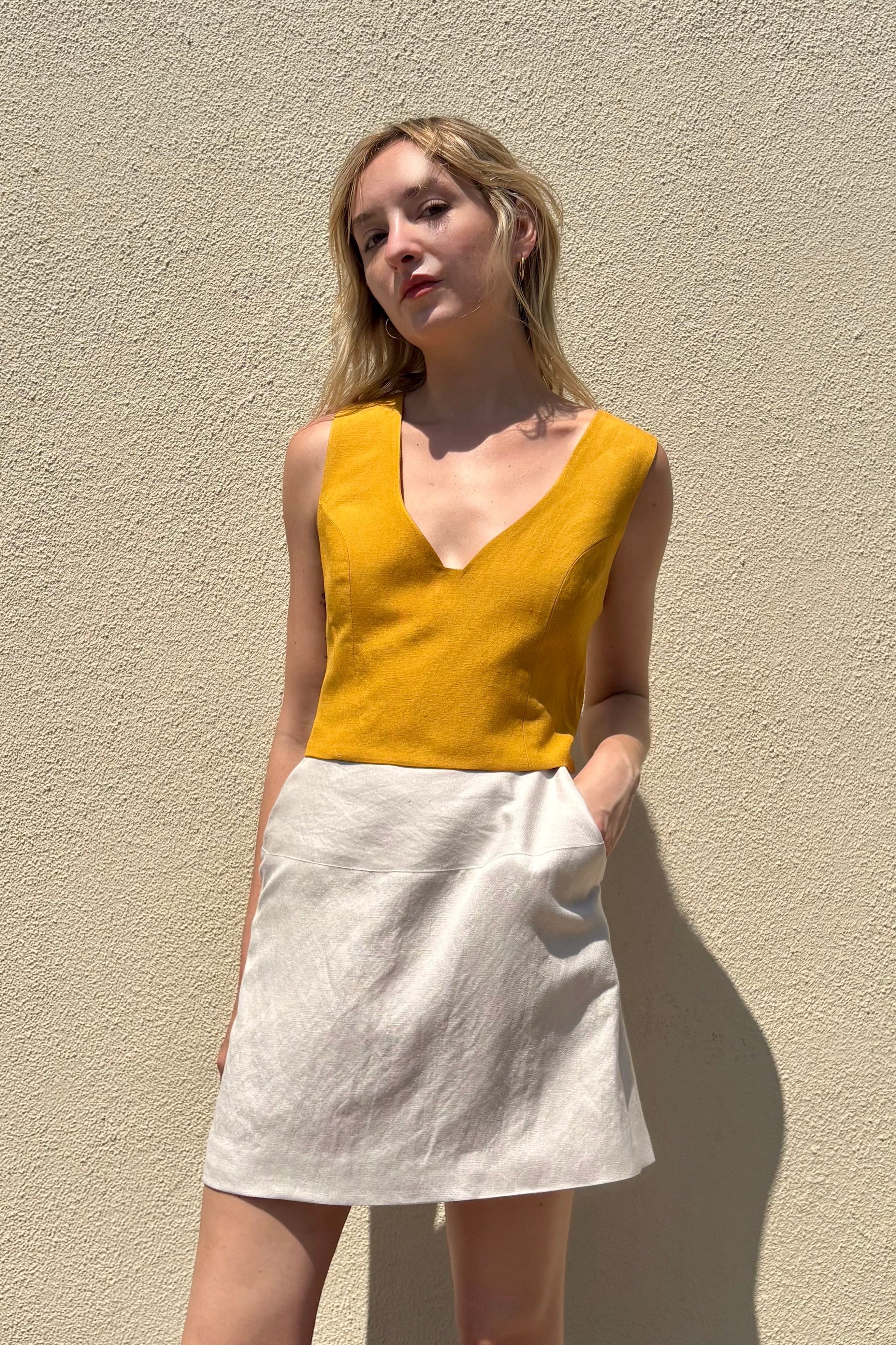 Sophie Top in Linen Blend