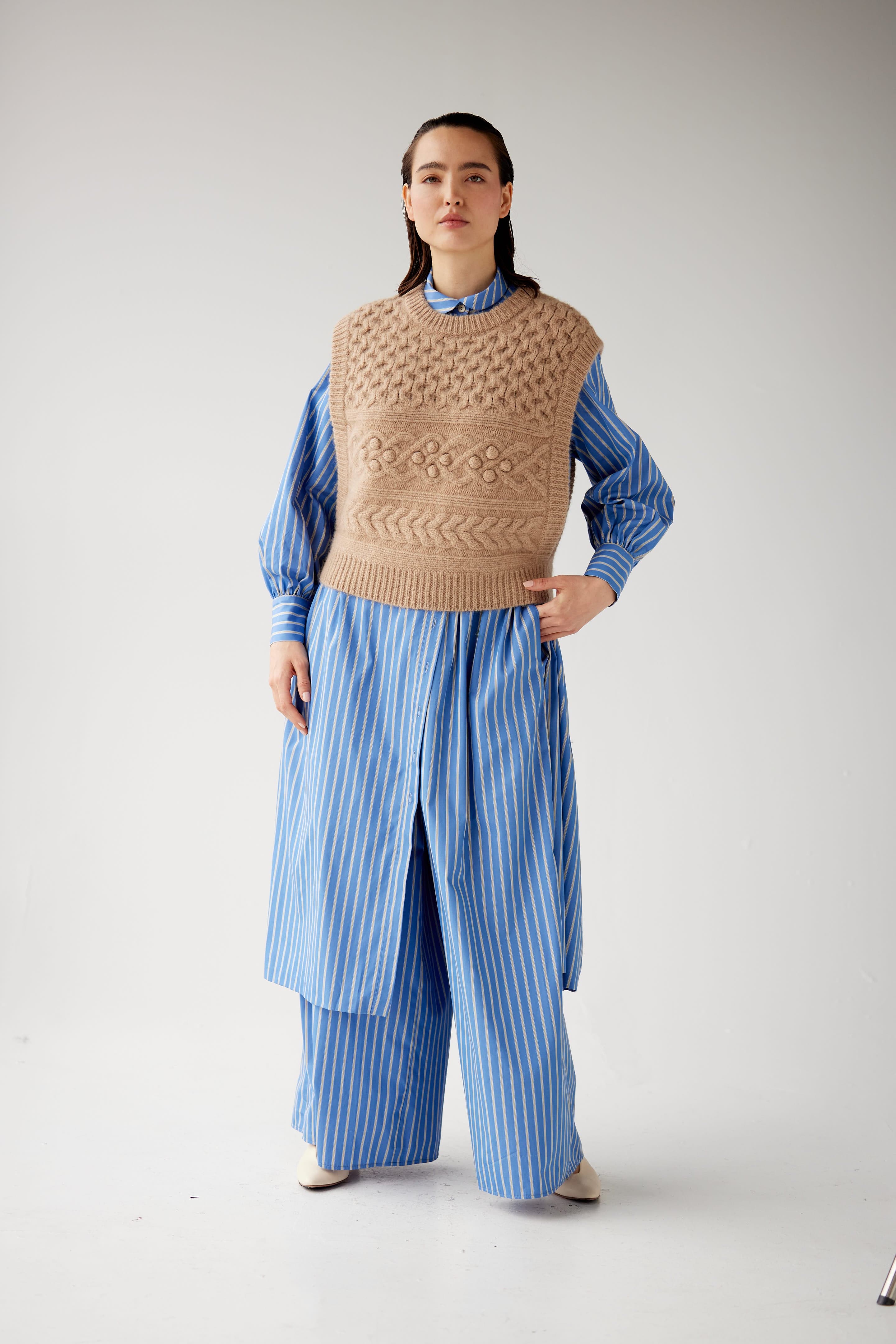 Mona Popcorn Sweater Vest