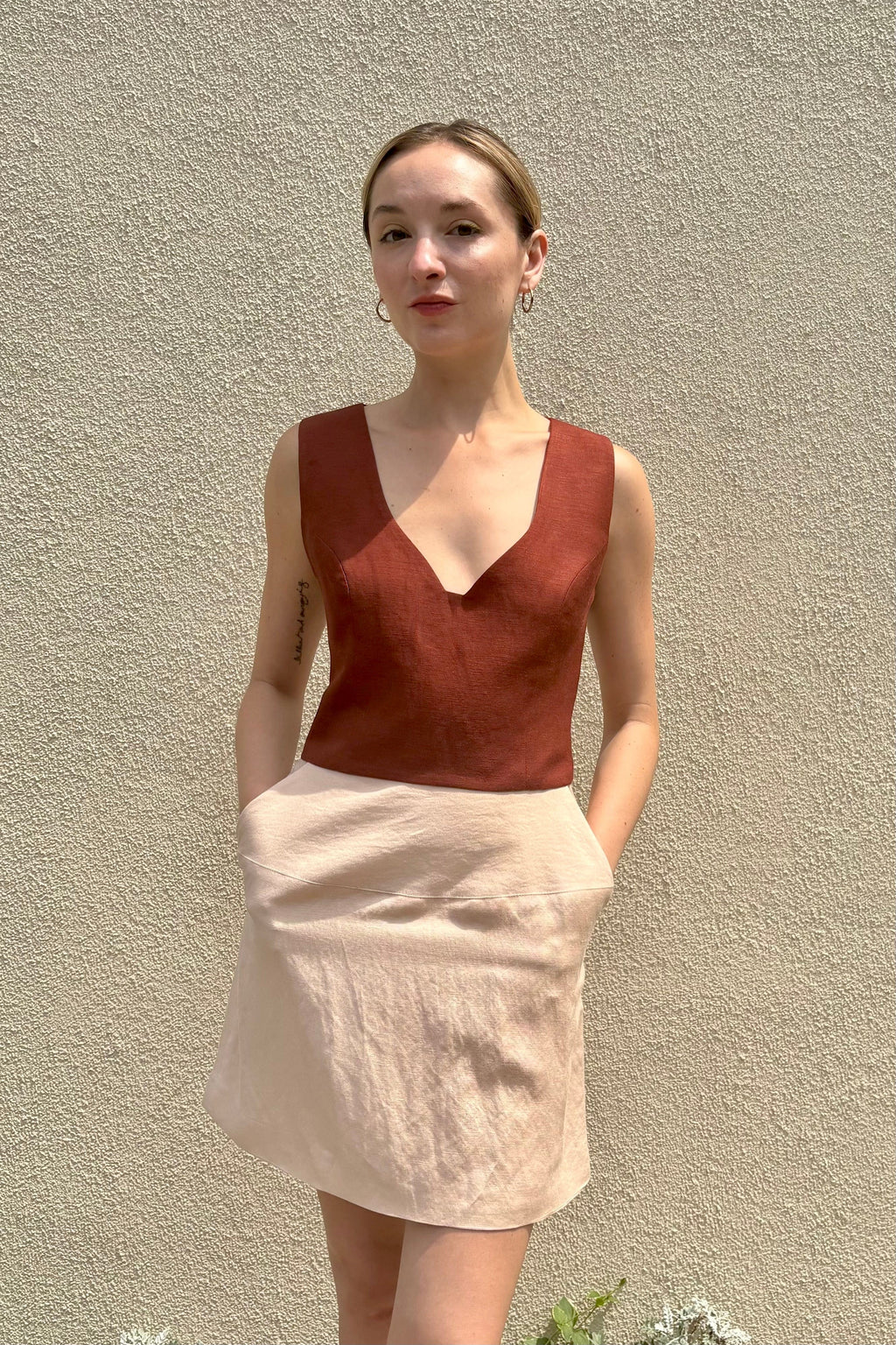 Sophie Top in Linen Blend